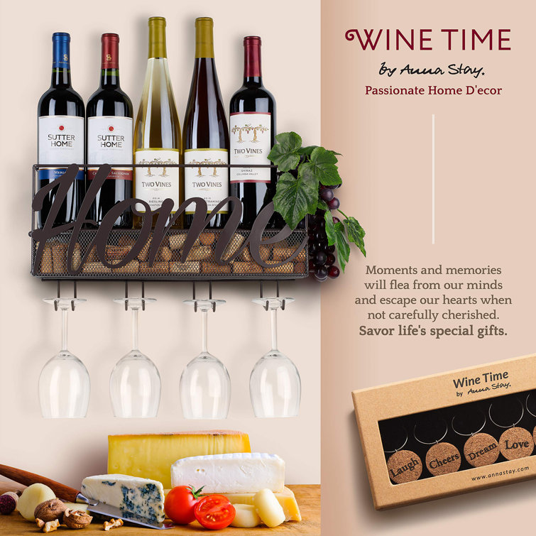 Red Barrel Studio Wine Rack Wall Mounted Decorative Wine Rack